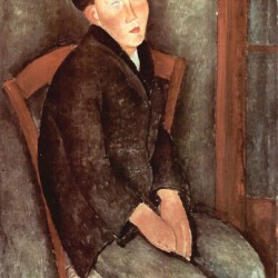 Modigliani - Sitting boy with hat